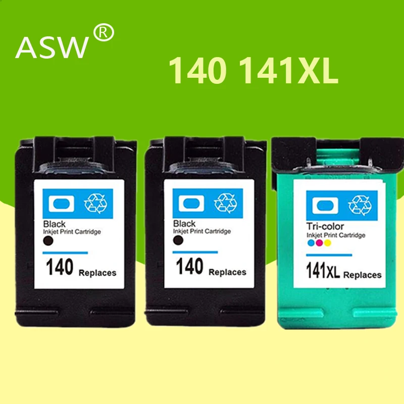 Сменный чернильный картридж ASW 140XL 141XL для HP 140 141 принтера Photosmart C4283 C4583 C4483 C5283 D5363 |