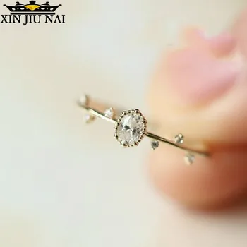 

2 Colors Chic Dainty Cute Women's Fashion Rose Gold Slim Twigs Memorial Dainty Rings Delicate Rings Jewelry Gift Wedding Rings