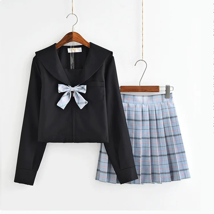 Сакура японская школьная форма юбка школьная форма для японской средней школы спортивная форма костюм матроска костюм колледжа женский студенческая форма