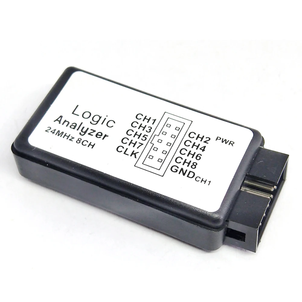 USB логический анализатор 24 м/с 8CH микроконтроллер ARM FPGA отладочный инструмент частота дискретизации можно установить 24 МГц 16 МГц 12 МГц 8 МГц 2 МГц 500 кГц