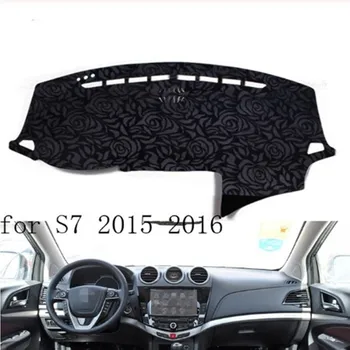 

Rose Pattern Non-slip Dashmat Dash Mat Dashboard Cover Pad Cover Carpet Car Sticker for BYD S7 2011 2012 2013-2017 Car Styling