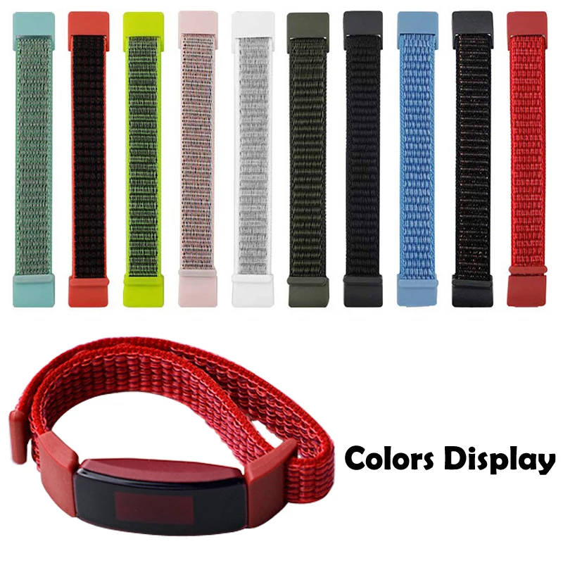 Nylone браслет ремешок для Fitbit Inspire HR Band трекер фитнес-активности спортивные часы сменный ремешок на запястье браслеты