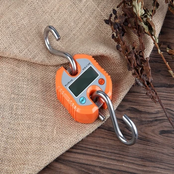 

Mini Digital Scale for Fishing Luggage Travel Weighting Steelyard Hanging Electronic Hook Scale Kitchen Weight Tool