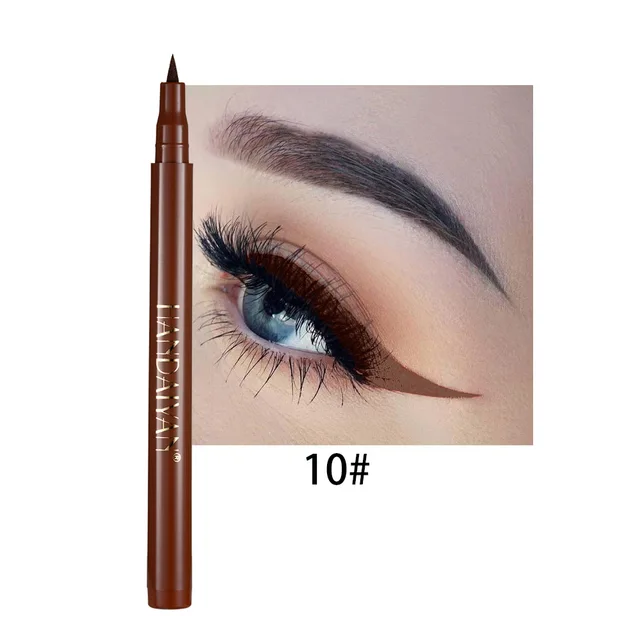 12 Color Liquid Eye Liner Pencil Waterproof Cat Eye Makeup Water Activated Eyeliner Pen Comestics Long Lasting Neon Colorful Eyeliner Aliexpress
