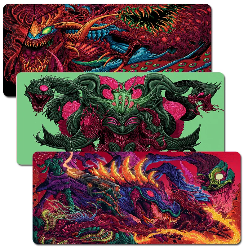 

Игровой коврик для мыши XL, большой резиновый коврик для мыши 900*400 с фиксируемой кромкой, геймерский коврик для мыши Hyper Beast, подставка для запястья для компьютера и ноутбука