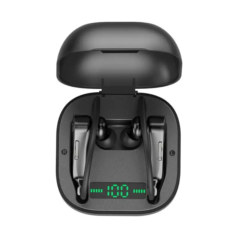 Беспроводные HBQ PRO TWS Bluetooth наушники спортивные водонепроницаемые наушники с зарядной коробкой кривой дизайн соответствует эргономике