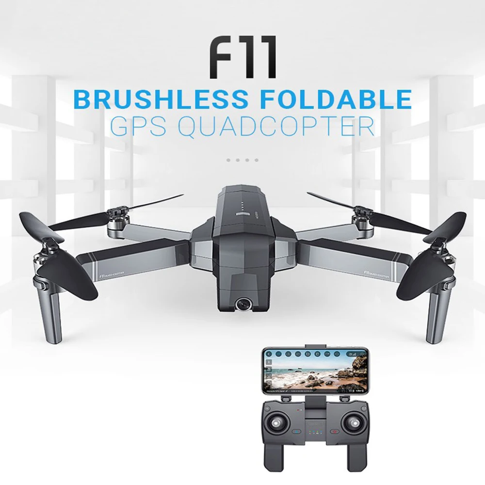 F11 gps 5G Wifi FPV с 1080P камерой 25 минут время полета бесщеточный селфи Дрон Квадрокоптер-черный один аккумулятор 1080P rc самолет