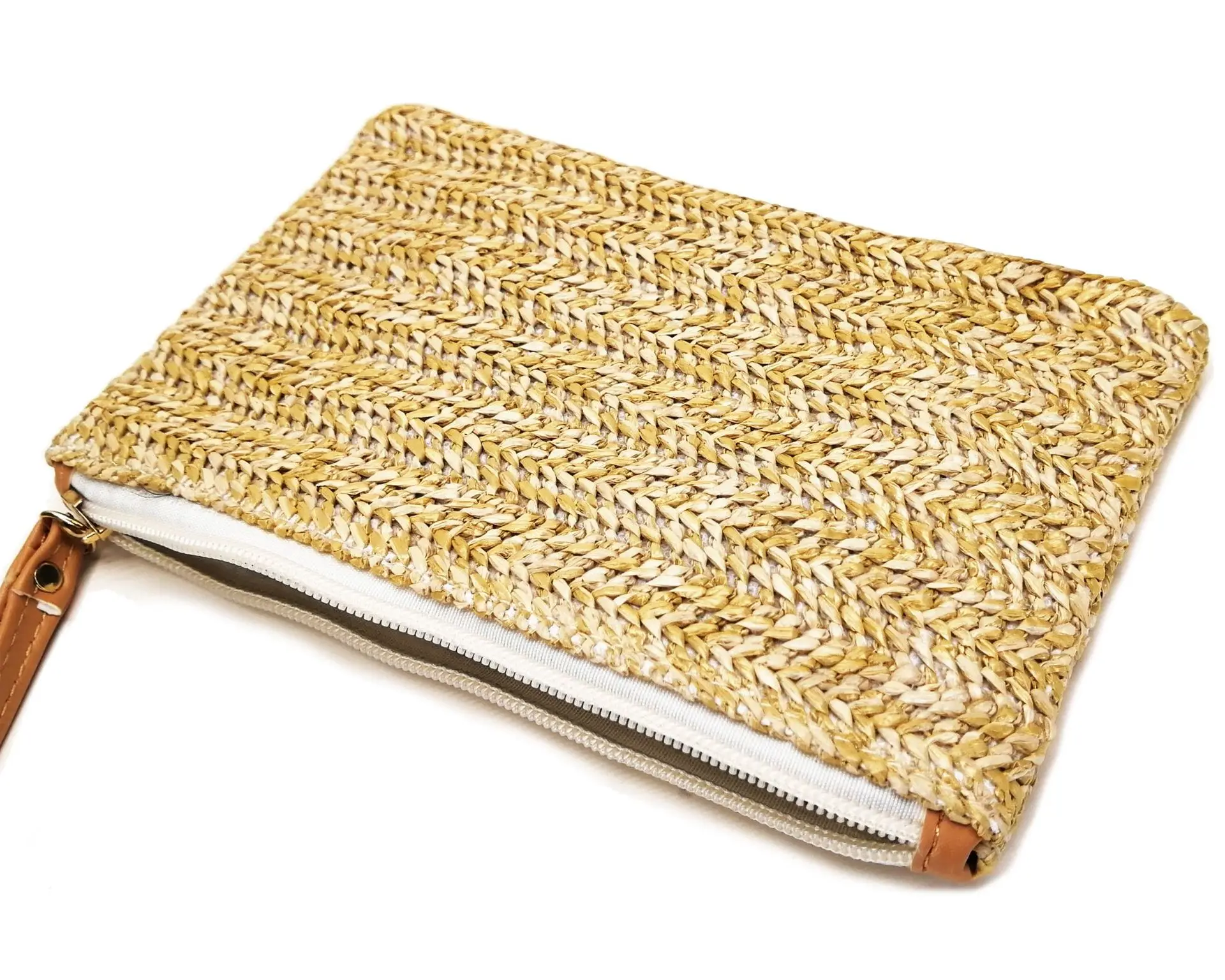 Hot Wallet Straw Bag Casual Woven Clutch WOMEN'S Bag Summer Beach Bag Mobile Phone Hand Purse