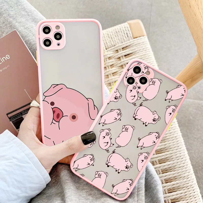Чехол-бампер для телефона iPhone 12 11 Pro Max 6s 7 8 Plus SE 2020 X XR XS милый мультяшный Защитный
