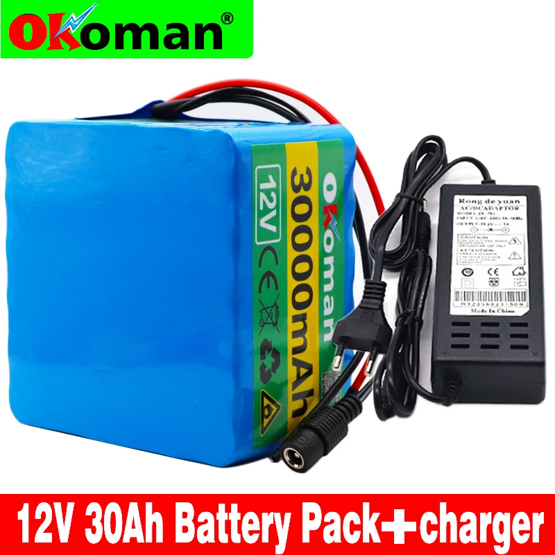 12V 30Ah 3S12P 12 6 V мощный литиевый аккумулятор для инвертора ксеноновая лампа