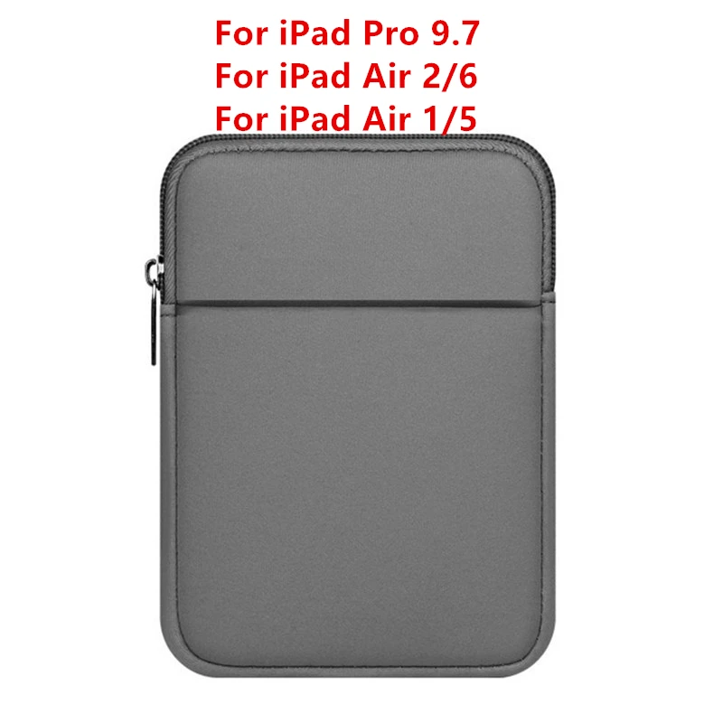 Grey 9.7 Чехол для планшета для iPad 9,7 Чехол Мягкий рукав чехол для iPad Air 2/1 Pro 10,5 Pro 11 Air 10,5 10,2 Мини принципиально Капа - Цвет: Grey 9.7