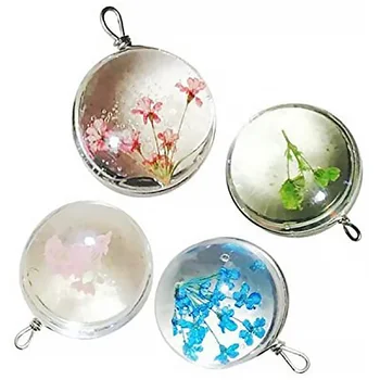 

48pcs Vintage Pendant Findings Necklace Crafting DIY Round Pendant Bezels Jewelry Making Accessories