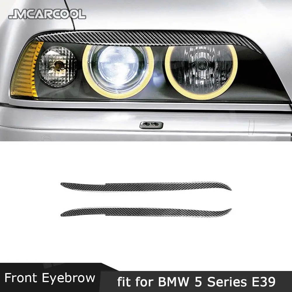 

Carbon Fiber Material Front Bumper Lip Splitters Eyebrow for BMW 5 Series E39 1997-2003