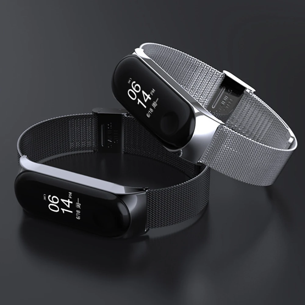 Ремешок BOORUI Mi Band 4 5 металлический Безвинтовой ремешок из нержавеющей стали mi band 3