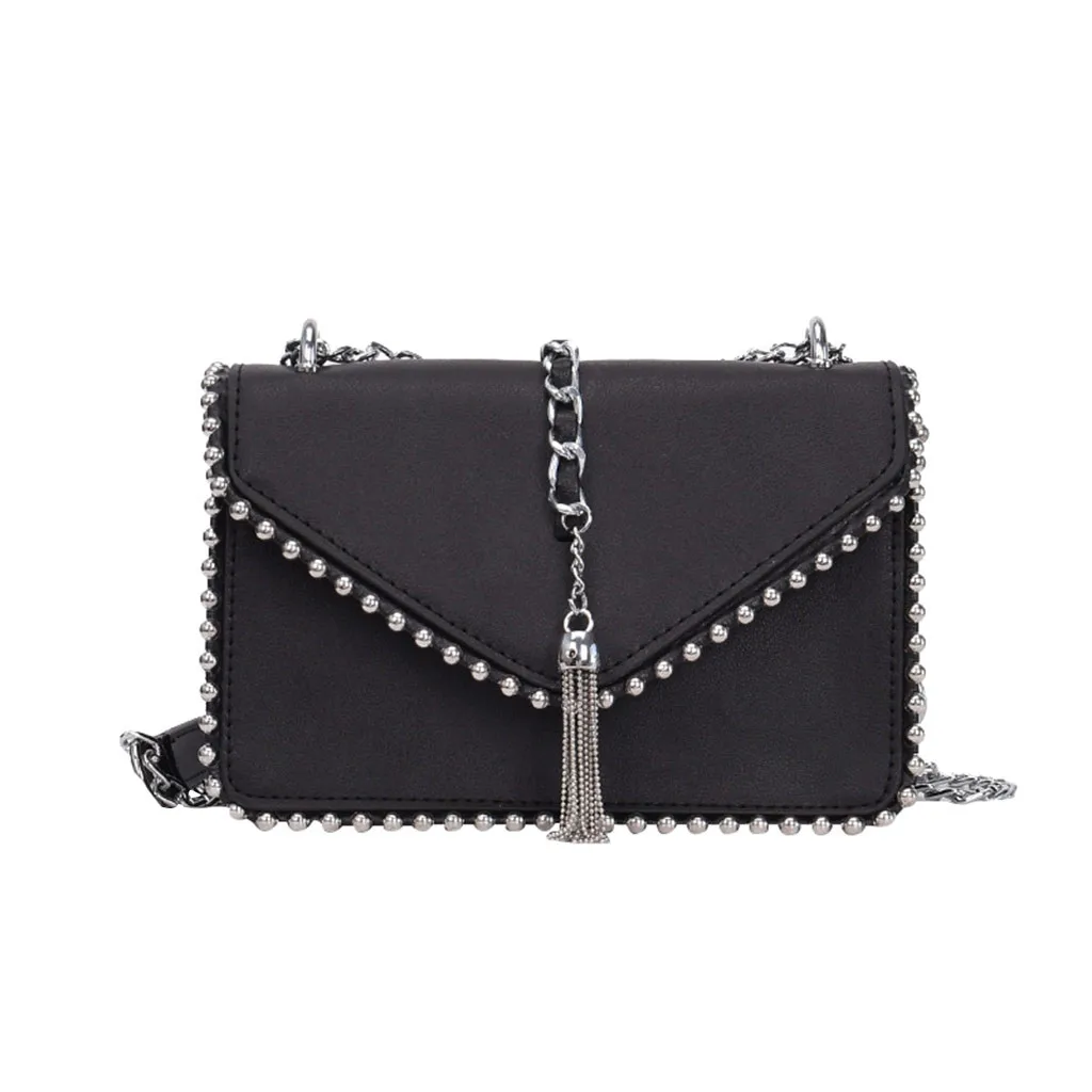 

Crossbody Bags For Women 2019 Fashion Tassels Simple Shoulder Bag Crossbody Tote Bag PU Leather Messenger Bags bolsa feminina