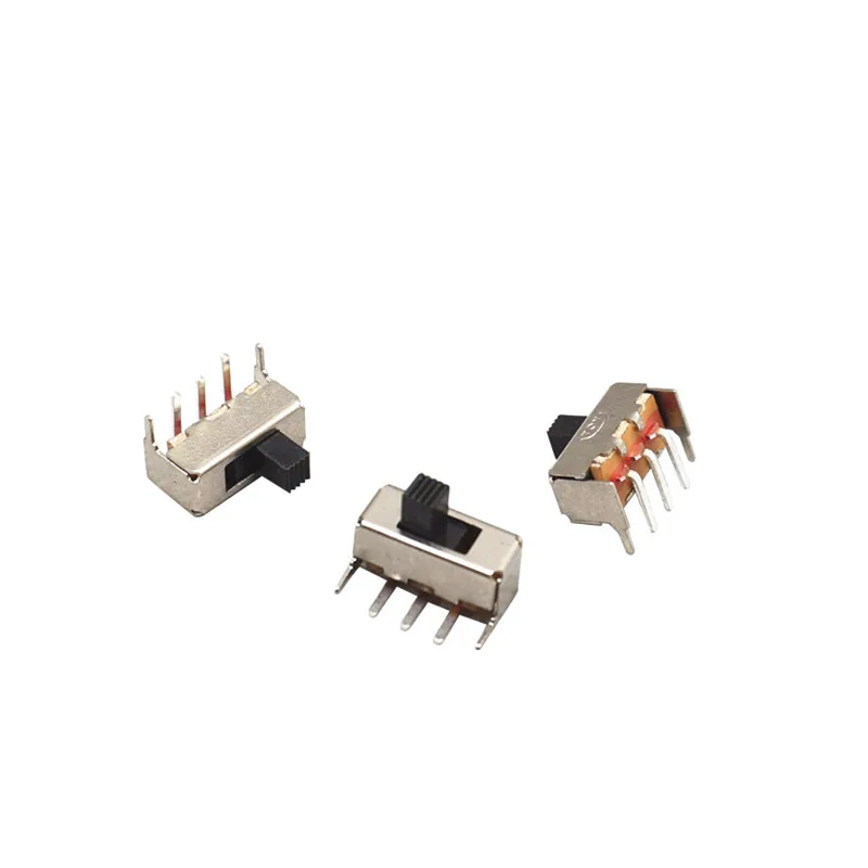 Переключатель SS12F23 SS-12F23 SPDT 1P2T 5 контактов 3 + 2 90 градусов Длина ручки 4 мм 50 шт. ROHS |