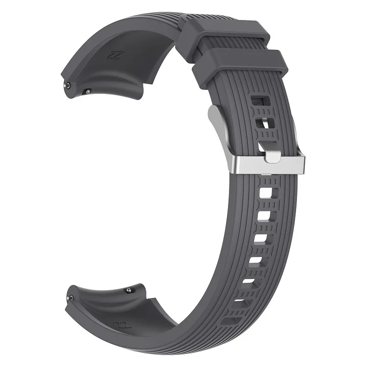 20/22mm Silicone Strap for Samsung Galaxy watch 42/46mm Gear S3 S2 Classic Band for Amazfit GTR/Huawei Watch 2 GT bracelet belt - Цвет ремешка: Dark gray