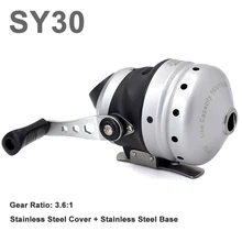 

Stainless Steel Fishing Reel SY30 High-strength Outdoor Shooting Fish Closed Wheel 3.6:1 Left and Right Hand Interchangeable