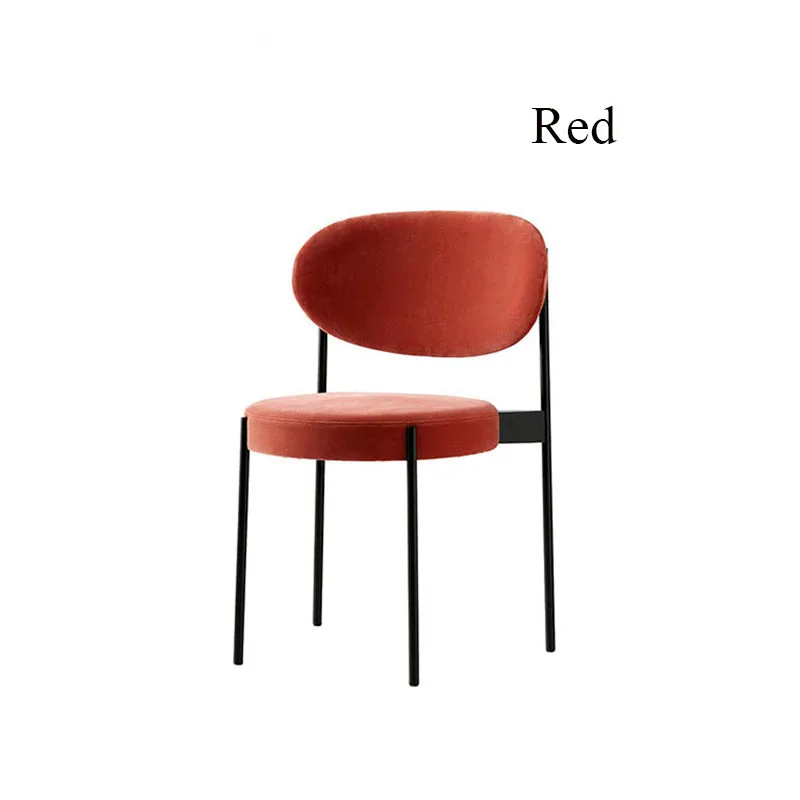 Скандинавские INS Уличная Повседневная мебель для дома обеденный стол и стул Простой Современный Железный индивидуальный креативный удобный кофейный стул - Цвет: Красный