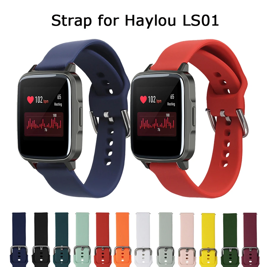 Silicone Replacement Band for Haylou LS01 Strap Belt Wristband for Haylou  LS01 Smart Watch Bracelet Accessories|Smart Accessories| - AliExpress
