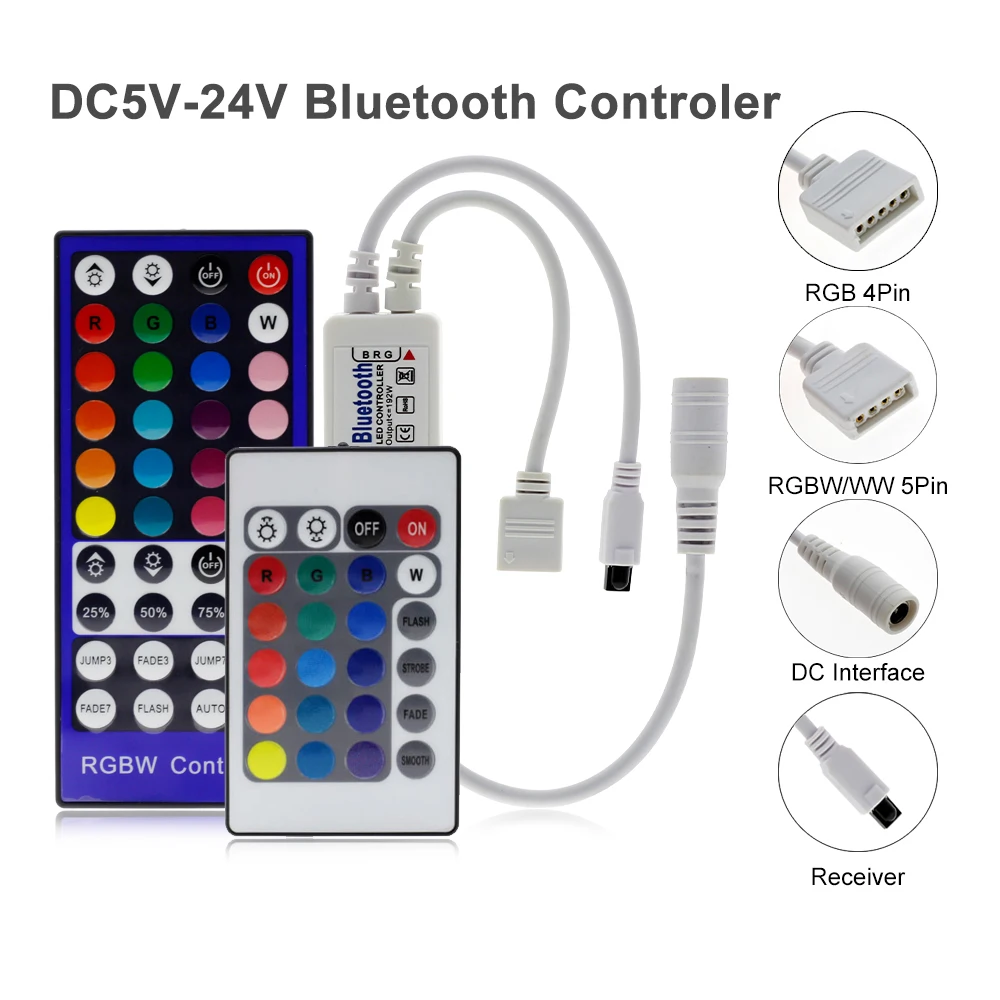 Wifi/Bluetooth RGB RGBW набор светодиодных лент DC12V Светодиодная лента 5050 5 м 300 светодиодный s+ wifi/Bluetooth контроллер+ адаптер питания