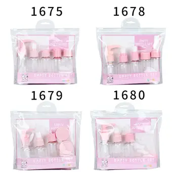 

Portable Travel Refillable Bottles Set Cosmetic Bottle Cream Jar Empty Shampoo Facial Cleanser Cream Bottles Travel Bottles Kit