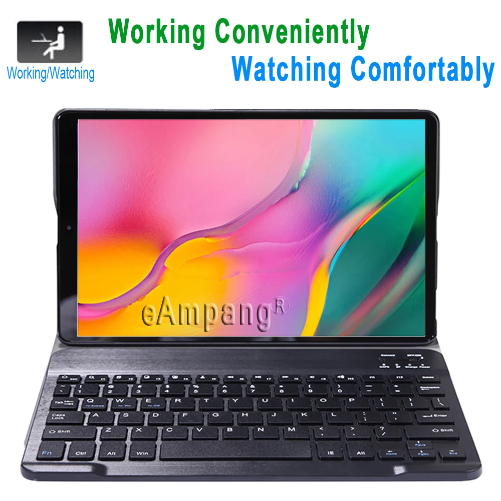 For Samsung Galaxy Tab A 8.0 2019 Keyboard Case T290 T295 SM-T290 SM-T295 Slim Leather Bluetooth Ke