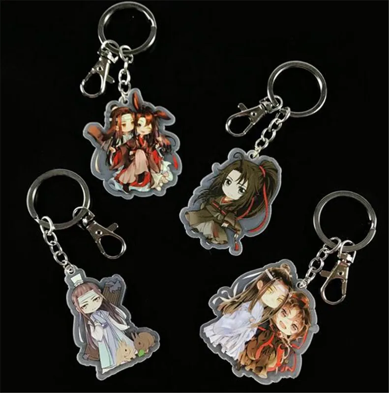 Anime Grandmaster of Demonic Cosplay Party Acrylic Keychain Charm Keyring Phone Pendant Gifts Figure Transparent Key Ring | Тематическая