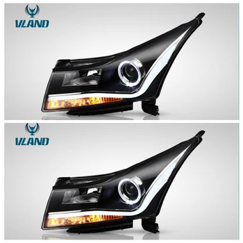 

VLAND factory for car headlight for Cruze LED head lamp 2010 2014 with turn sgnal+DRL+angel eyes