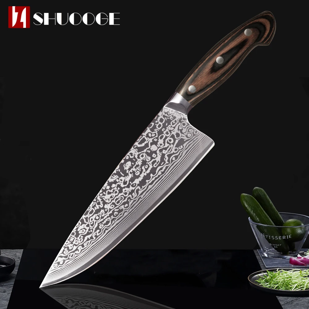 Shuooge Kitchen Knife 8 Inch Chef Knives Professional Japanese High