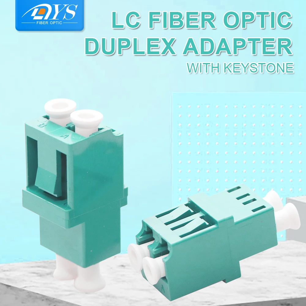 

50pcs Hollow out Optic Fiber Adapter Coupler Connector LC PC UPC Multi-Mode Duplex Optical Fiber FLange Connector