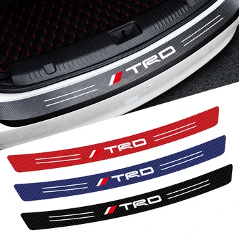 

Car-Styling Carbon fiber TRD logo Emblem Tail Trunk Protective Sticker for Toyota CROWN REIZ PRIUS COROLLA PREVIA Camry