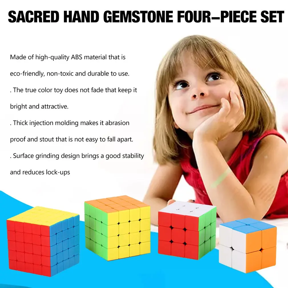 2x2 3x3 4x4 5x5 драгоценный камень Speedcubing волшебная игрушка головоломка игрушки для соревнований вызов красочные Speedcubing