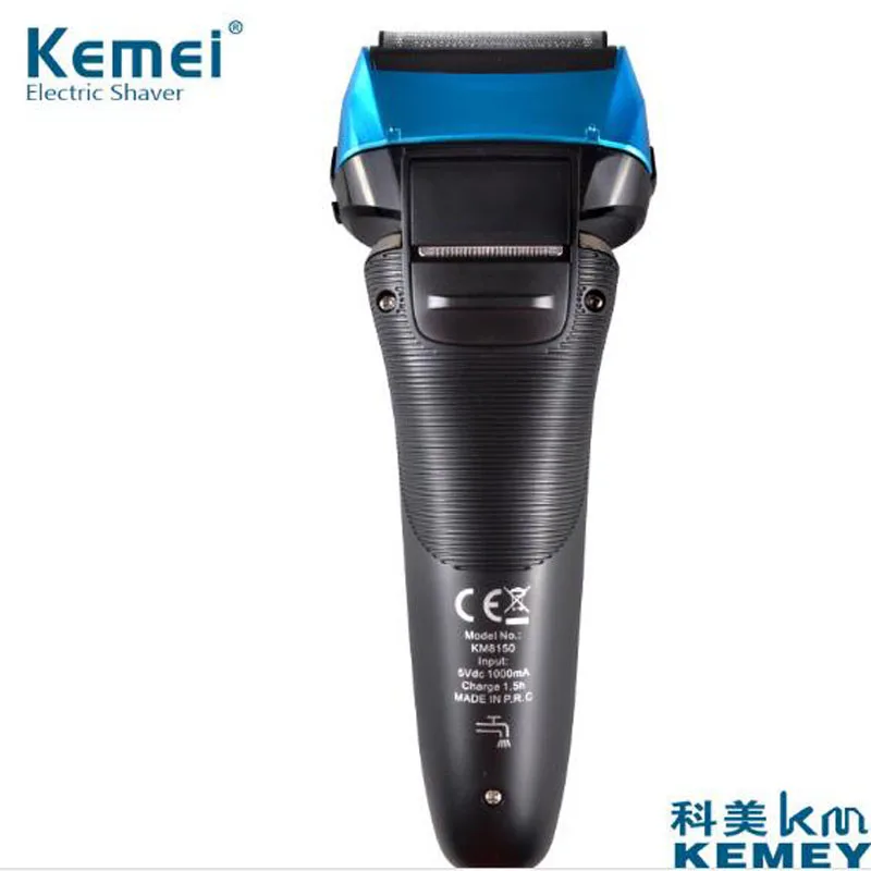 Kemei бритва KM-8150Z электробритва четыре лезвия 7 водонепроницаемый ЖК-дисплей полный спектр плавающего бритья перезаряжаемые