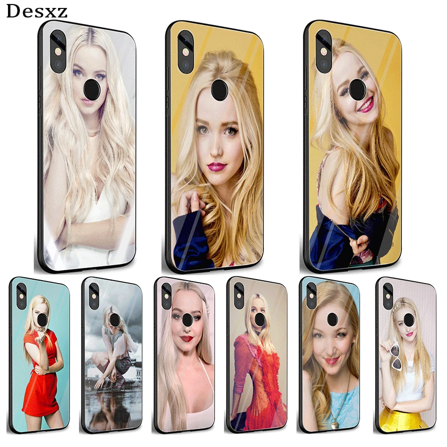 

Glass Mobile Phone Case For Xiaomi Note 5 6 7 Pro F1 A1 A2 4X 5X 6X 9 Cover Dove Cameron