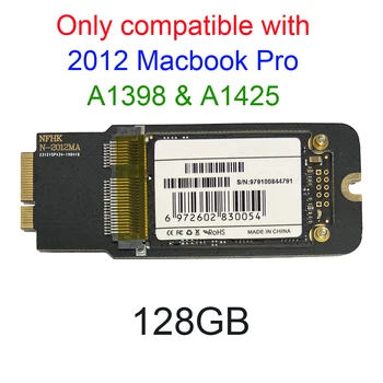 

New 128GB SSD For 2012 Macbook Pro Retina 13.3" A1425 MD212 MD213 ME662 15.4" A1398 MC975 MC976 ME664 ME665 128G SSD