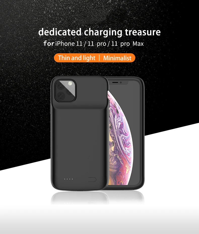 5000 мАч Внешний аккумулятор чехол для зарядки для iPhone 11 Pro Max чехол для аккумулятора чехол для зарядного устройства чехол для мобильного телефона