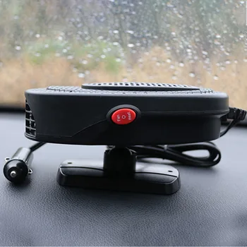 

2 In 1 Car Heater Universal Defrosting Vehicle Demister Adjustable Low Noise Interior ABS 360 Degree Rotatable Energy Saving