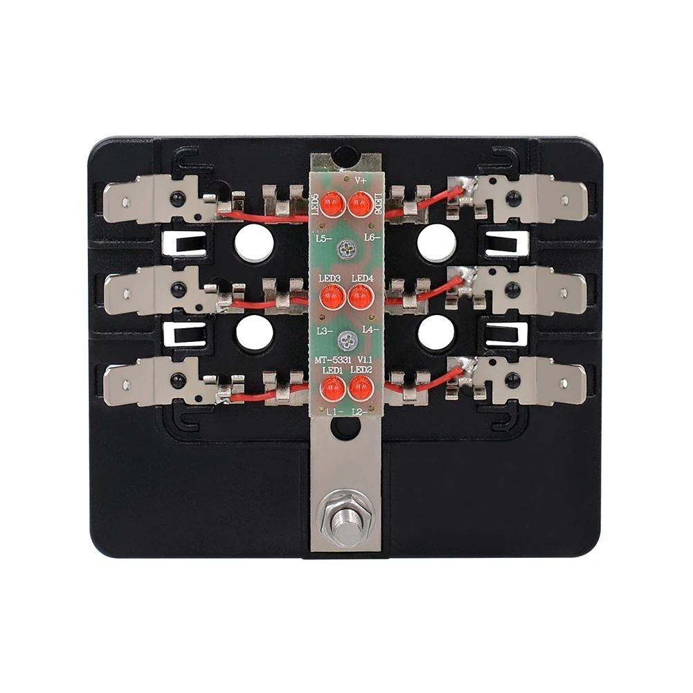 12-30V 6 Way Blade предохранитель блок держатель Клеммная цепь для Авто Лодка