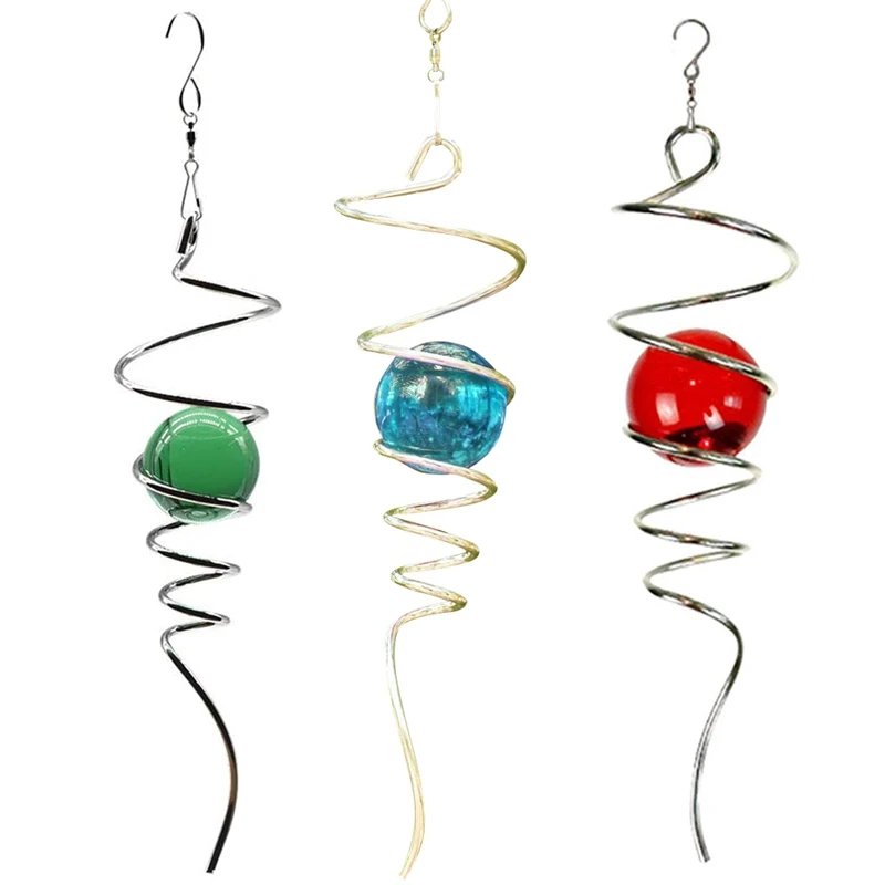 Wind Spinner Spiral Tail Wind Chime Home Decoration Door Window Hanging