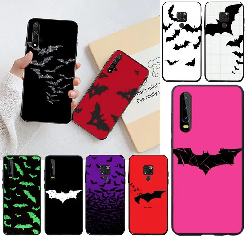 HUAGETOP Goth Vampire Bat Готический гранж мягкий чехол для телефона Huawei P40 P30 P20 lite Pro Mate 30 20 P