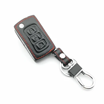 

for GREAT WALL HAVAL HOVER H3 HAVAL H5 High Quality Leather Key Case 3 Buttons Remote Key Shell