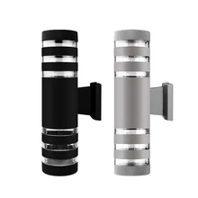 Современный светодиодный уличные настенные фонари водонепроницаемый вверх вниз с двойной головкой промышленный настенный светильник для прихожей декор для двора крыльцо садовые светильники