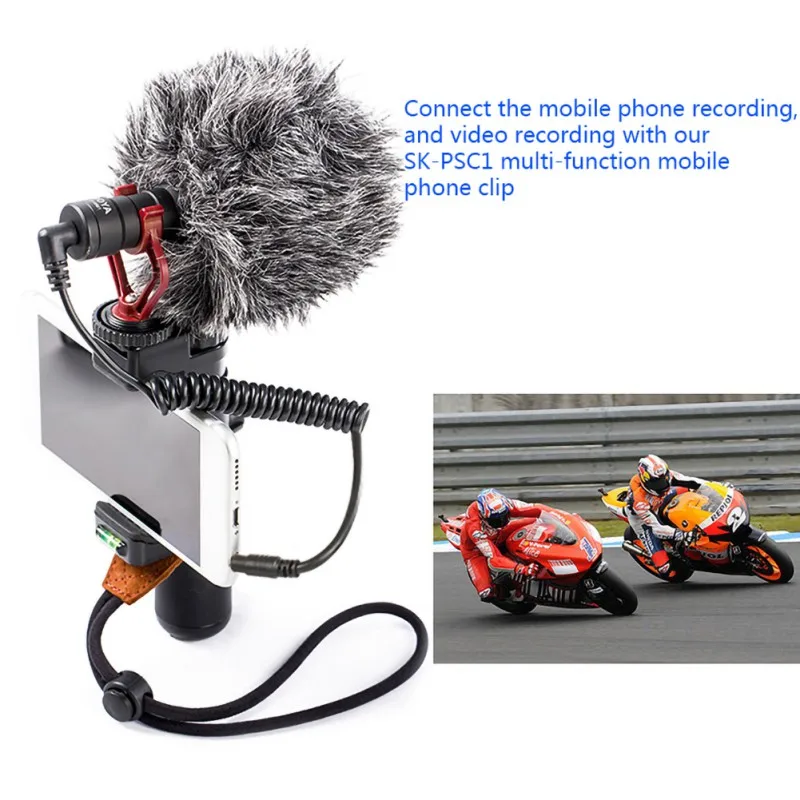 Конденсаторный микрофон Универсальный мини портативный Проводной однонаправленный микрофон SLR камера аксессуары для телефона для прямого вещания
