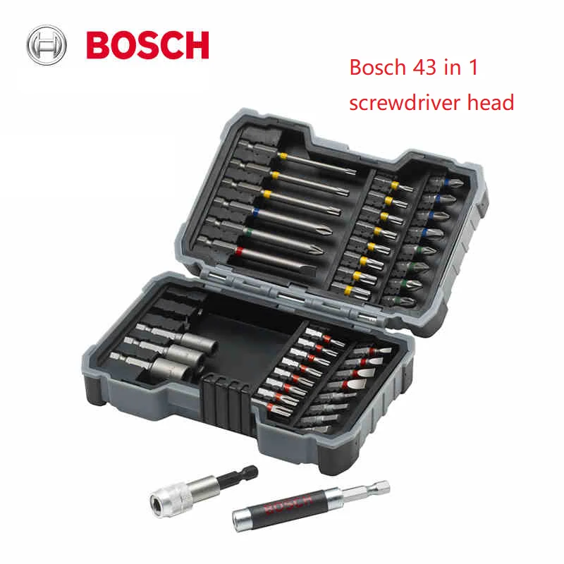 Оригинальный набор отверток Bosch из 43 предметов имеет шесть цветов для удобной