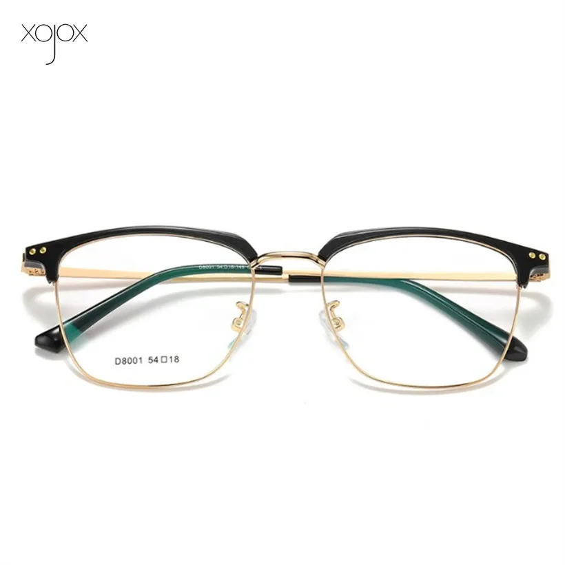 XojoX TR90, сплав, стекло es, оправа, для мужчин, полуоправа, стекло es, Ретро стиль, бизнес очки, близорукость, оправа для глаз, рецепт