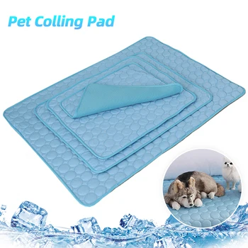 

Dog Mat Cooling Summer Pad Mat For Dogs Cat Blanket Sofa Breathable Pet Dog Bed Summer Washable For Small Medium Large Dogs Car