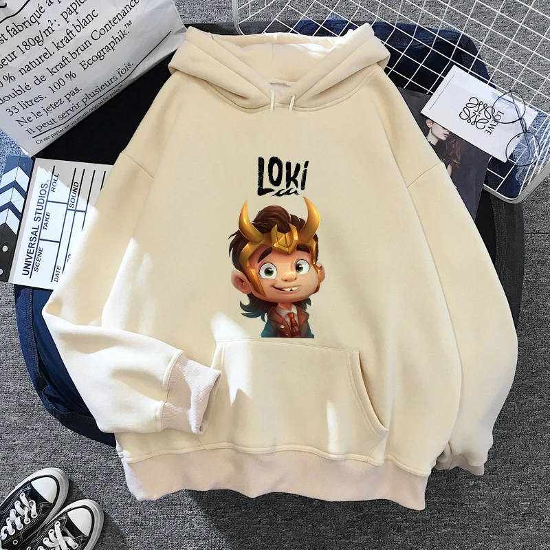 Luca Pixar Disney Loki Spring Autumn Hoodies Cartoons Casual Clothes Women Hooded Pullover Warm Kawaii Femme Hooded Sweatshirt