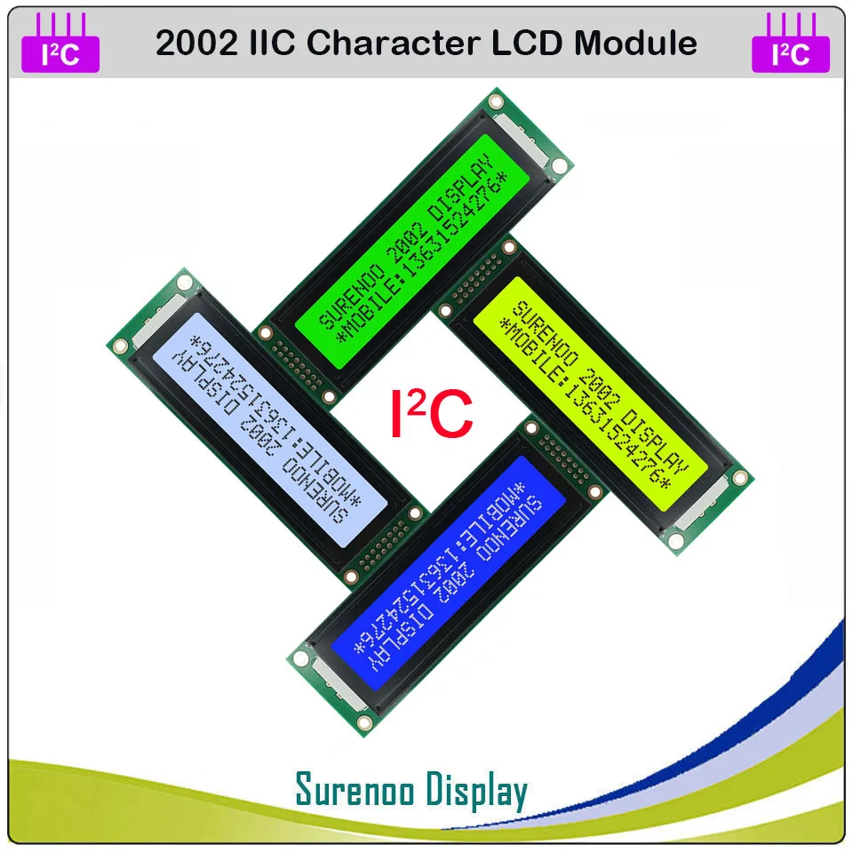 ЖК модуль с английским и японским последовательным IIC I2C TWI charge 2002 202 20*2 желтый