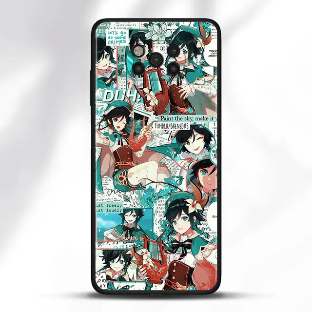Case For Poco X3 NFC M3 Pro M3 F3 F1 Capa for Mi Note 10 Pro Lite Caso For Xiaomi CC9 Pro A3 A2 Lite Genshin Impact Anime B09